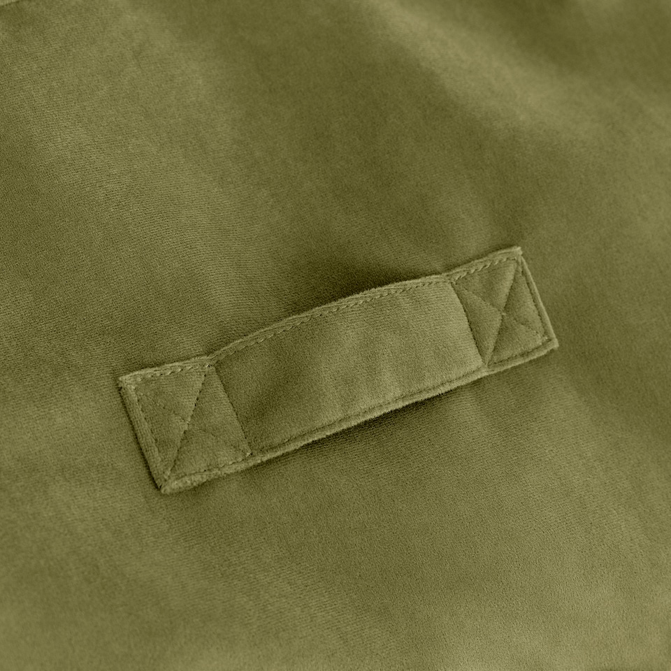 image 1 of icon Natalia  Velvet Armchair Bean Bag, Olive Green