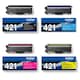 image 2 of Set of 4 Brother TN421 Black Cyan Magenta Yellow Toner Cartridges Multi | Set of 4 Compatible Brother Toner Cartridges