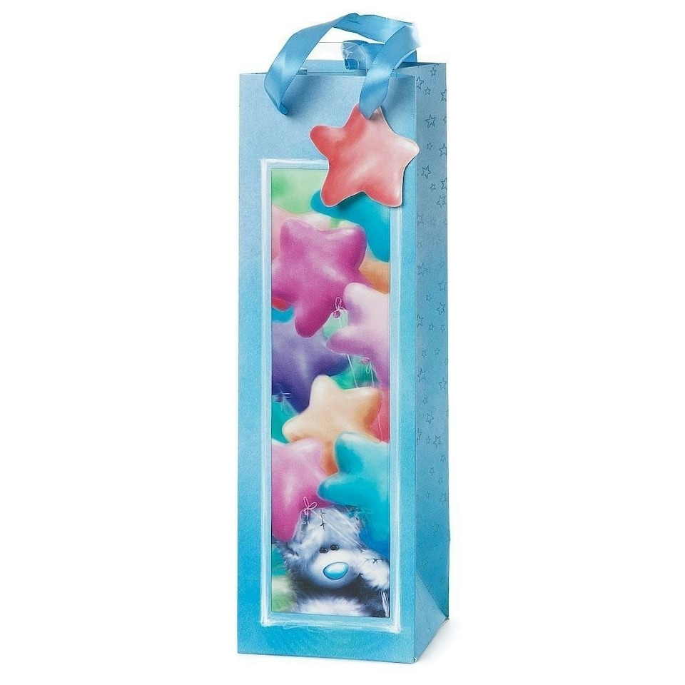 image 1 of Me to You Drinks Bottle Gift Wrap Bag Wine Champagne Bag Tatty Teddy
