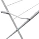 image 5 of JVL 3 Tier Airer with Oval Sock Dryer, Stainless Steel, White, Medium