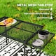 image 5 of Outsunny 4.5ft Portable Folding Table, Height Adjustable Metal Picnic Table 