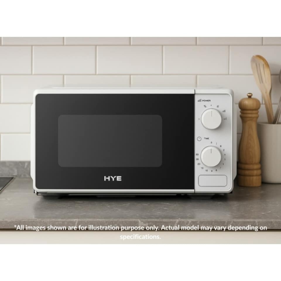 image 1 of HYE 20L 700W Freestanding Manual Microwave Oven - White - SA01MM207W13