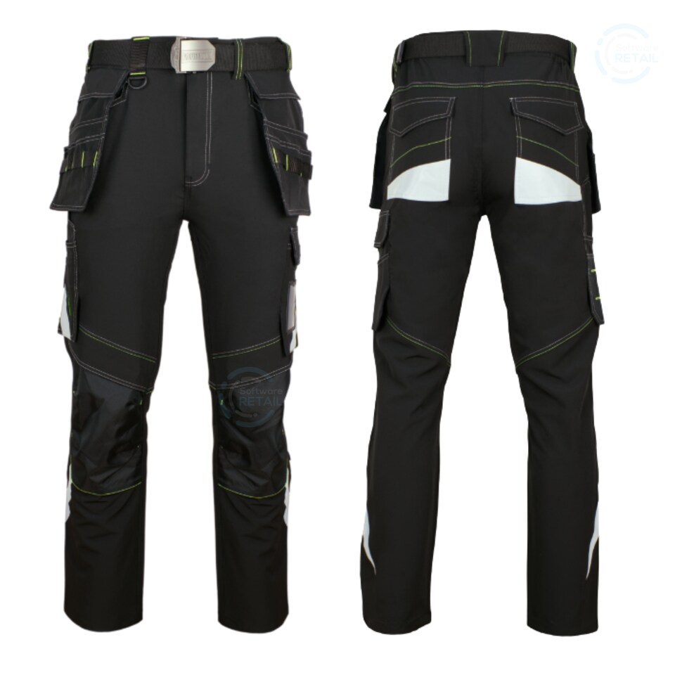 image 1 of Artmas Classic4Dynamic Softshell Work Trousers  4-Way Stretch  10 Pockets (44/46 Inch - 62 EU)