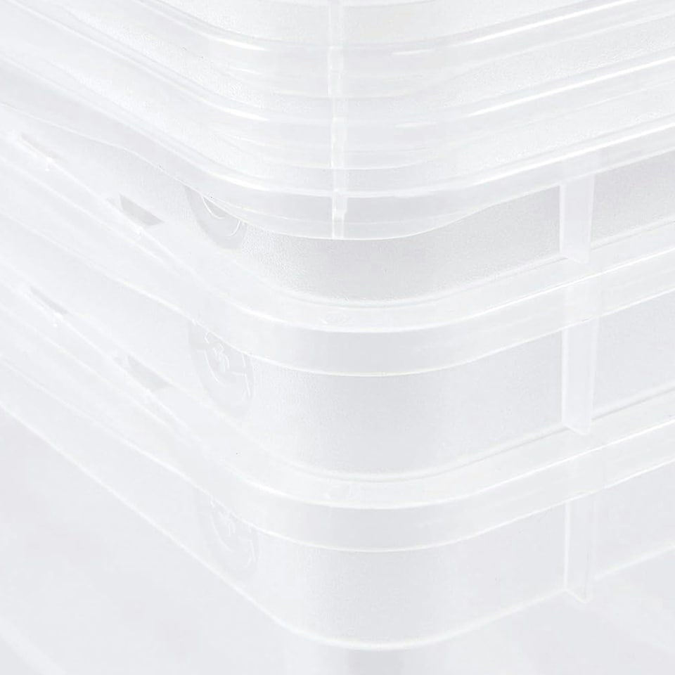 image 1 of Keeeper Set of 3 Clearboxes with Air Control System 11 Litre - Transparent