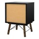image 4 of Ry Bedside Cabinet 2 Drawer in Matt Black Walnut