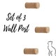 image 1 of NOVECRAFTO Round Cat Wall Steps – Set of Solid Wood Wall-Mounted Shelves – Durable Climbing Steps & Bridge Platforms – Cat Wall Furniture