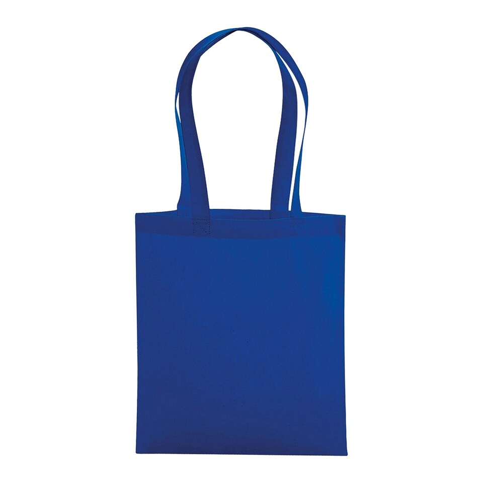 image 1 of Westford Mill Organic Premium Cotton Tote Bag - Bright Royal - One Size Blue