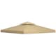 image 1 of Outsunny 3 x 3m Gazebo Canopy Replacement Cover 2Tier Roof Top Spare Part  Beige TOP COVER ONLY