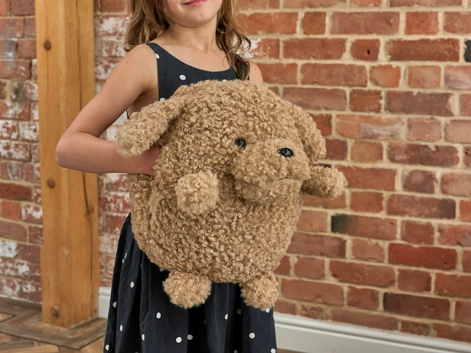 image 1 of Soft Cuddly Giant Handwarmer Cozy Poodle