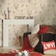 image 2 of Holden Décor Richmond Highland Stag Wallpaper - Cranberry/Cream - One Size Red