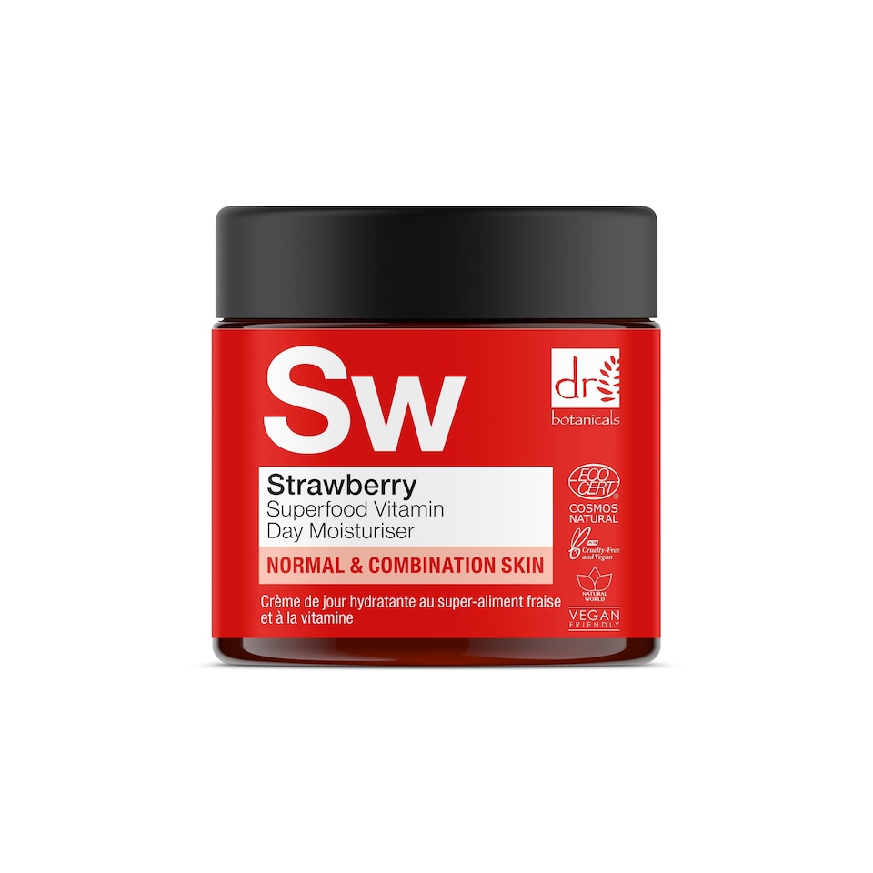 image 1 of Dr Botanicals Strawberry Superfood Vitamin C Day Moisturiser 60ml