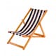 image 1 of Traditional Folding Hardwood Garden Beach Deck Chairs Deckchairs | Blue