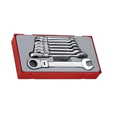 TT6508RF Flexible Ratchet Spanner Set, 8 Piece - TENTT6508RF
