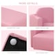 image 6 of HOMCOM Kids Mini Sofa Armchair Seat 2 In 1 Table Chair Set for 3 years | Pink | One Size