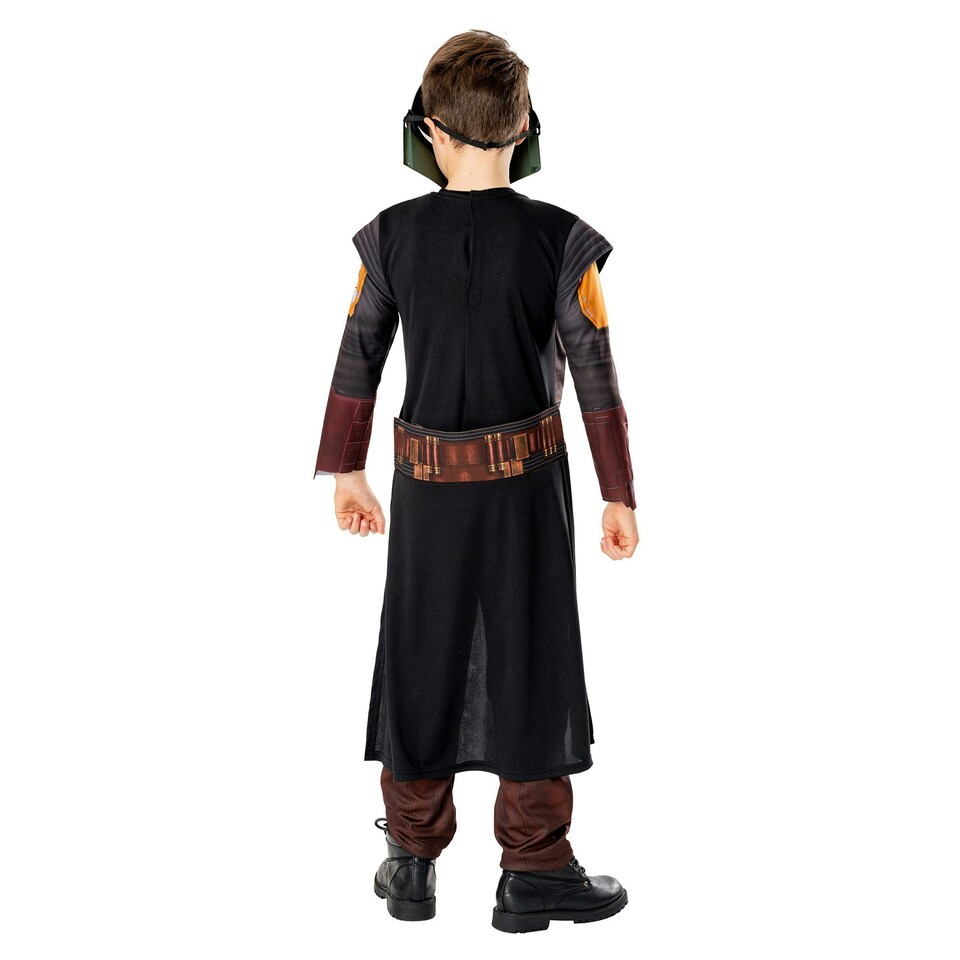 image 1 of Star Wars: The Book Of Boba Fett Childrens/Kids Deluxe Costume - Green/Black - 11-12 Years 11