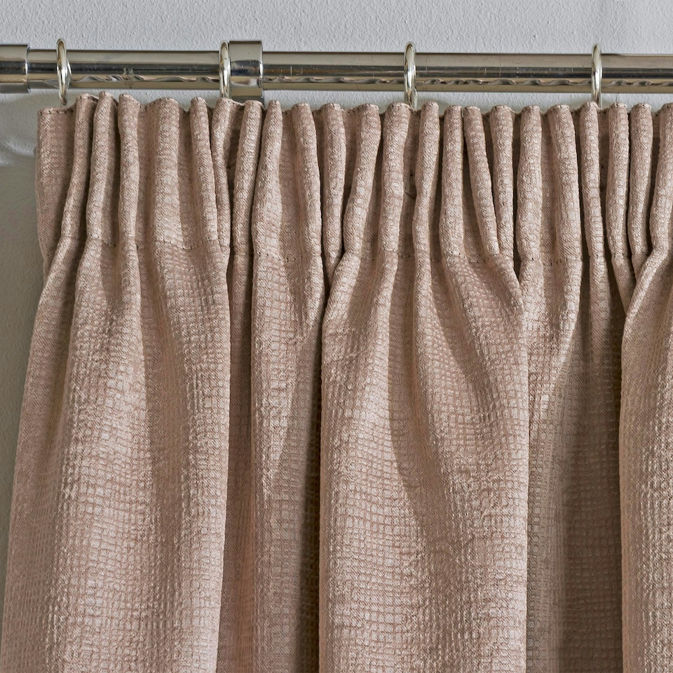 image 1 of Matrix Latte Curtains 66 x 72 inch (168 x 183 cm) Room Darkening Pencil Pleat Thermal Noise Reducing Curtains for Bedroom and Living Room