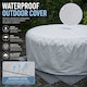 image 8 of Hot Tub Spa 6 Person Hot Tub Cover Cap Outdoor Garden Patio Furniture Safety Protector, Grey, 195x100x70Cm