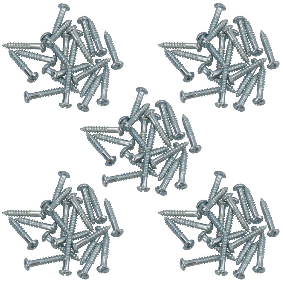 image 1 of PH2 Dome Headed Phillips Wood Screws 3.5mm x 20mm Fastener Fixings 100pc