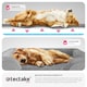 image 7 of Dog Bed Kimba - orthopaedic, thick padding, raised edge, washable cover | Grey | grey | L | 1