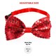 image 6 of Red Accessory Set - Sequin Top Hat, Bow Tie & Braces Red | One Size
