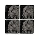 image 1 of The Just Slate Company Set of 4 Cockapoo Slate Coasters