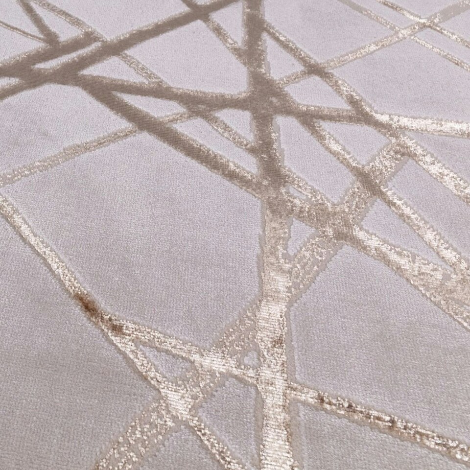 image 1 of Modern Rug, Abstract Rug for Bedroom, & LivingRoom, Stain-Resistant Modern DiningRoom Rug with 8mm Thick-240cm X 340cm Silver | 240cm X 340cm