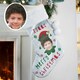 image 2 of Personalised Photo Upload Elf Christmas Stocking