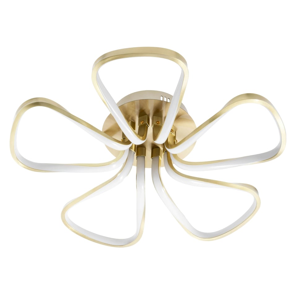 image 1 of BHS Alvar LED Petals Ceiling Light | Gold | Satin Brass | 1