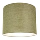 image 3 of Contemporary and Sleek Olive Sage Plain Linen Fabric Drum Lamp Shade 60w Maximum | Green | 12"