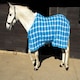 image 1 of Rhinegold Smart Tec Waffle Rug White | Colour: Navy/Red/White Check
Size: 4ft 9