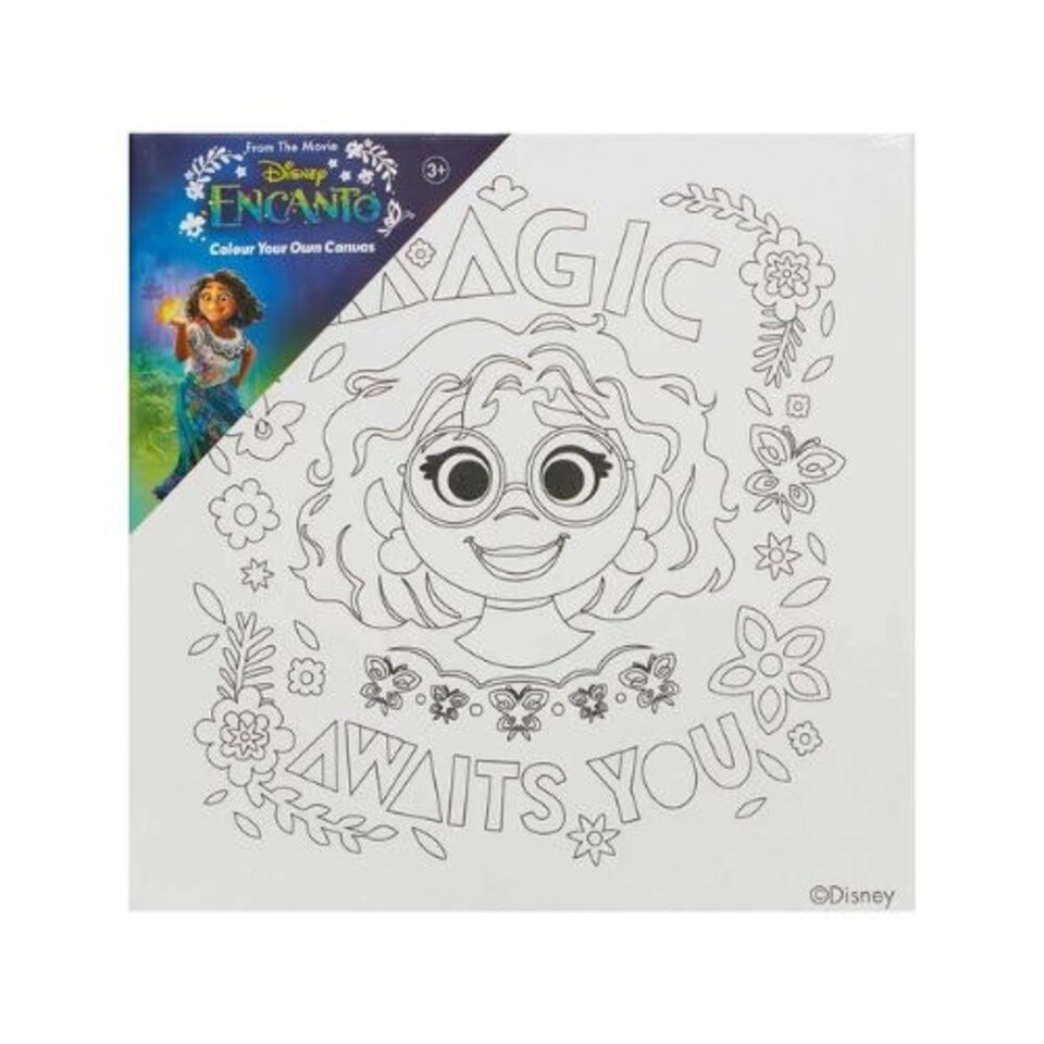 Disney Encanto Colour Your Own Canvas | Multi | One Size