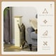 image 2 of PawHut Cat Scratch Post 80cm Tall, with Sisal Hanging Ball Toy, Oak Beige