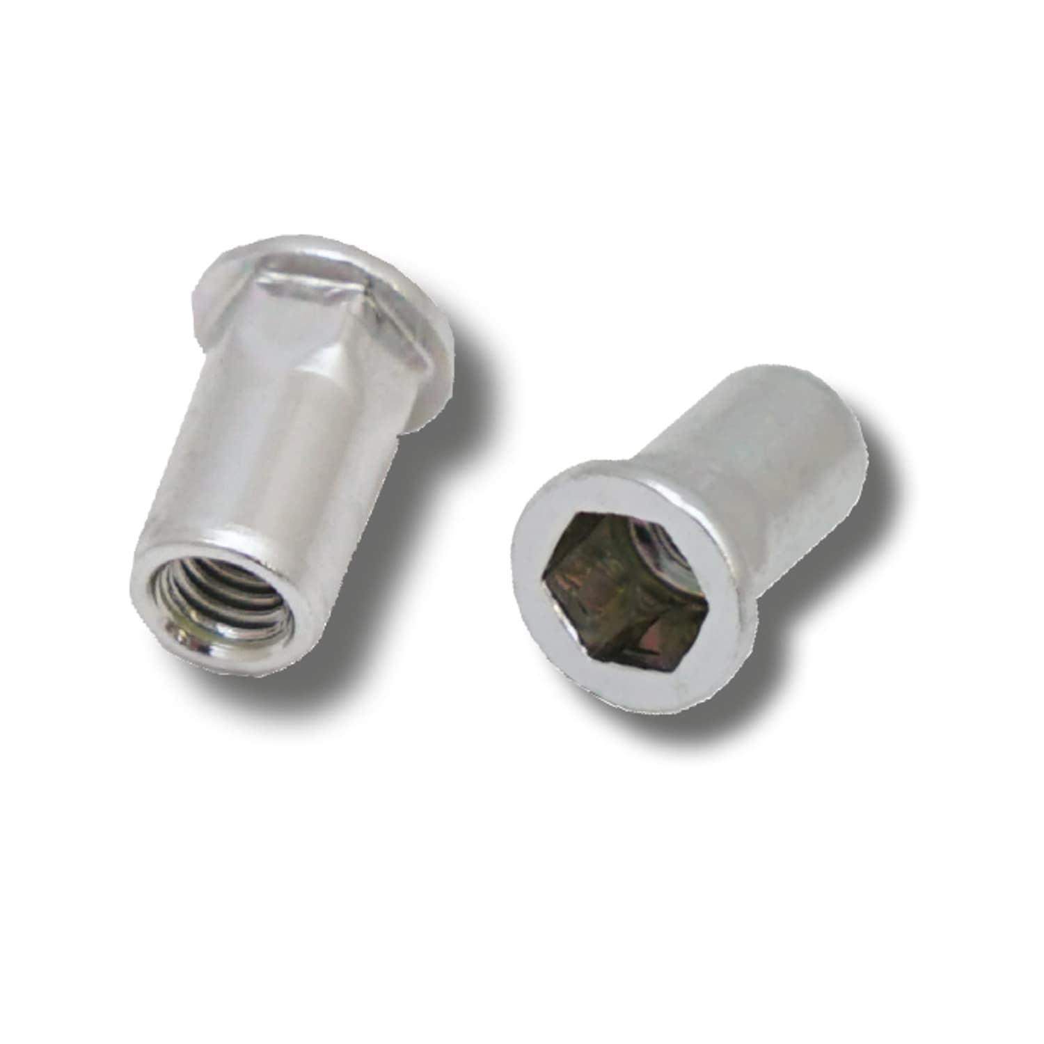 JRP Riveting Products M4 x 11.0 Steel Rivet Nuts in Silver
