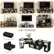 image 5 of HOMCOM TV Unit for TVs up to 75 Inches, Free Combination TV Stand, Black