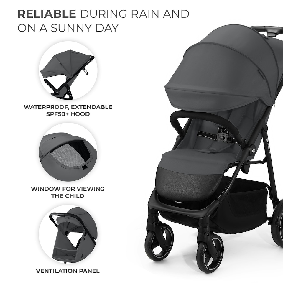 image 1 of Kinderkraft Stroller Trig 3 Grey