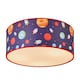 image 1 of BHS Glow Kid's 1 Light Outer Space Ceiling Light, Blue