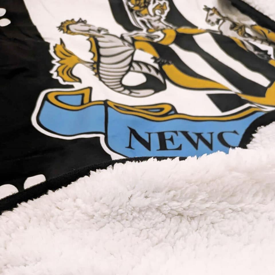 image 1 of Newcastle United FC Dog Blanket | Black | Black/White | One Size | 1