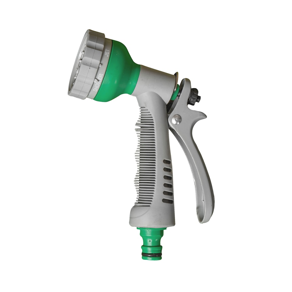 image 1 of 6 Function Soft Grip Garden Hose Pipe Spray | Green | Green