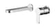image 1 of Pride Round Wall Mount 2 Tap Hole Bathroom Basin Mixer Tap - Chrome