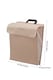 image 3 of Living and Home Foldable Medium Laundry Hamper | Cream