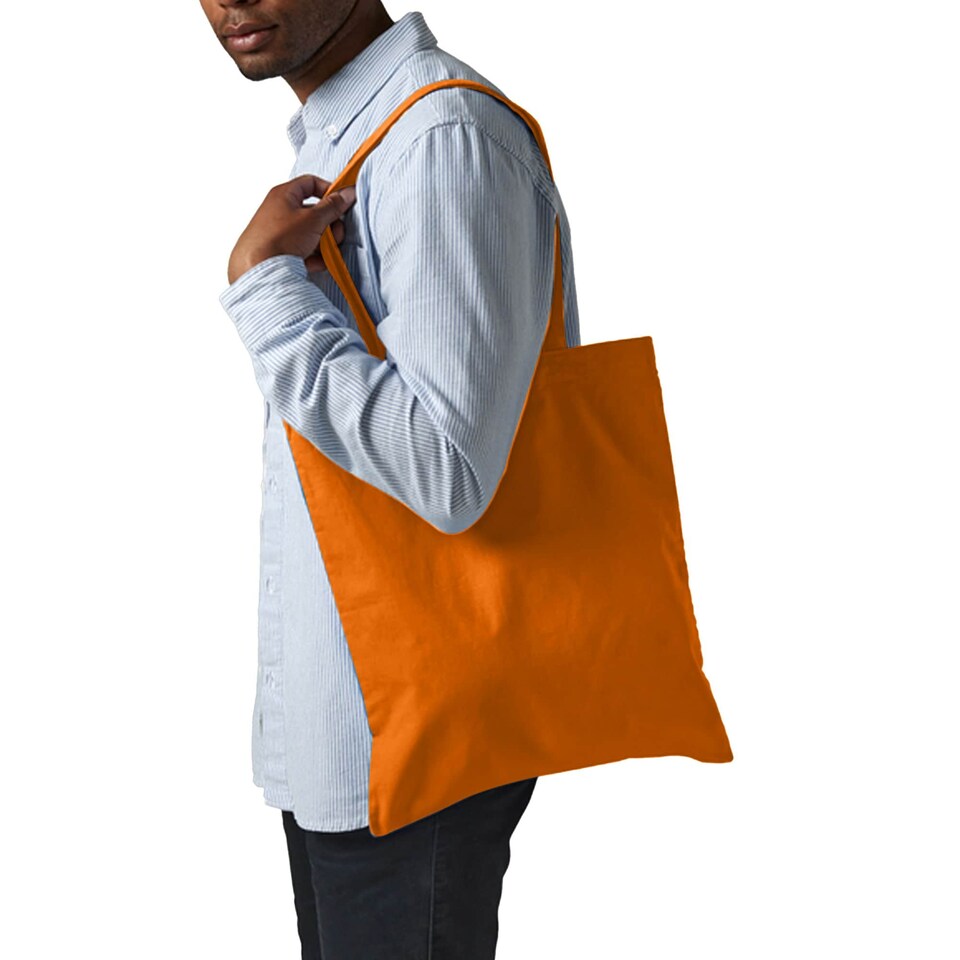 image 1 of Westford Mill Promo Bag For Life - 10 Litres (Pack Of 2) - Orange - One Size