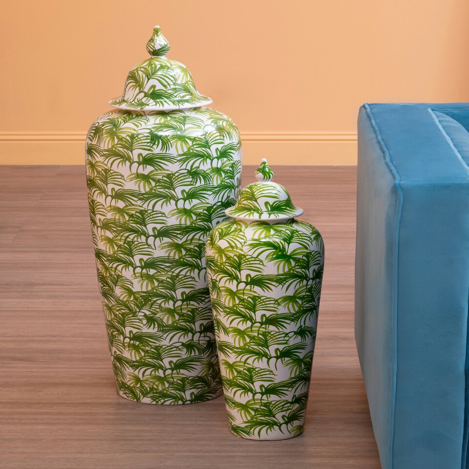 image 1 of Interiors by Premier Large Botanic Jar Green