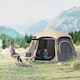 image 2 of Outsunny Instant Camping Tent, 4 Person Easy Setup Dome Tent | Grey | Dark Grey | 2.8L x 2.4W x 1.55H m
