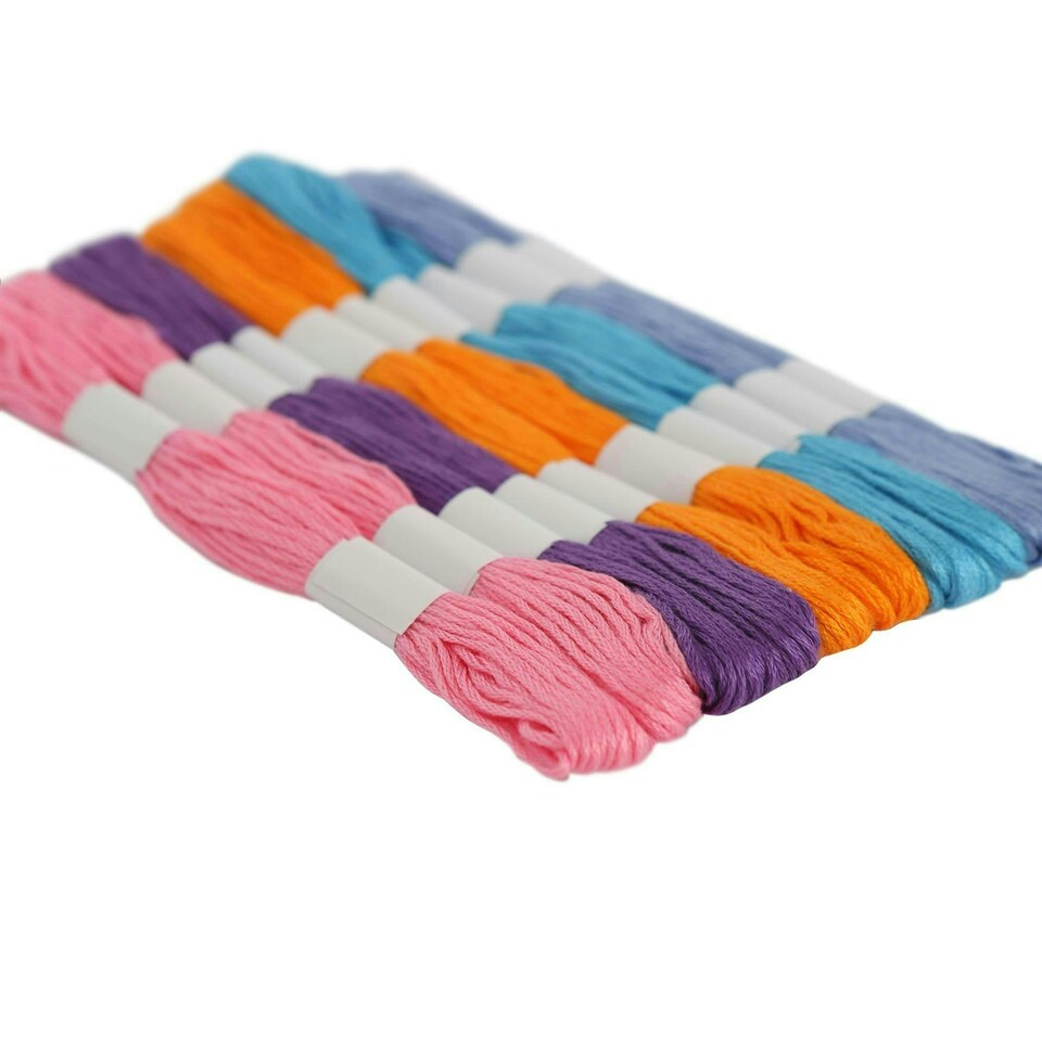 image 1 of Ashley Embroidery Threads - 6.6M (6ply) - Pastel - Pack of 40