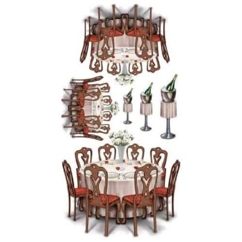 Black-Tie Dining Props Backdrop Scene Setter Add-Ons