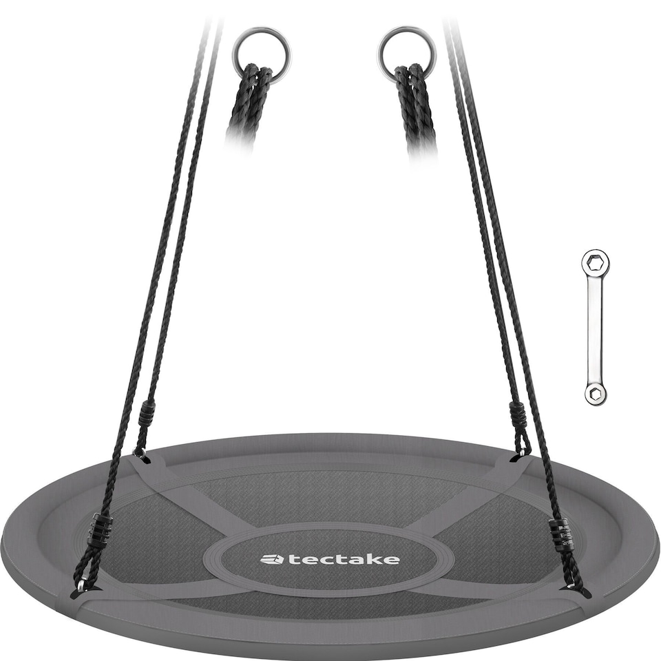 image 1 of Swing - 120 kg weight capacity, height-adjustable | Grey | grey/black | Ø 100 cm | 1