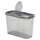 image 2 of Plastic Food Storage Cereal Container Dispenser Airtight Click Lid | Clear | Black | 3.25 Litre Black | 1