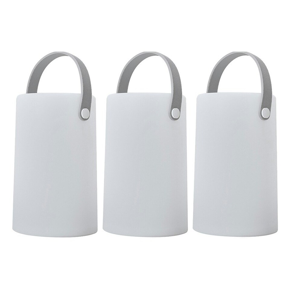 image 1 of ValueLights Daomu 3 Pack White Outdoor Decorative Light | White