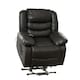 image 2 of Brooklyn Electric Riser Recliner with Massage and Heat - Black
