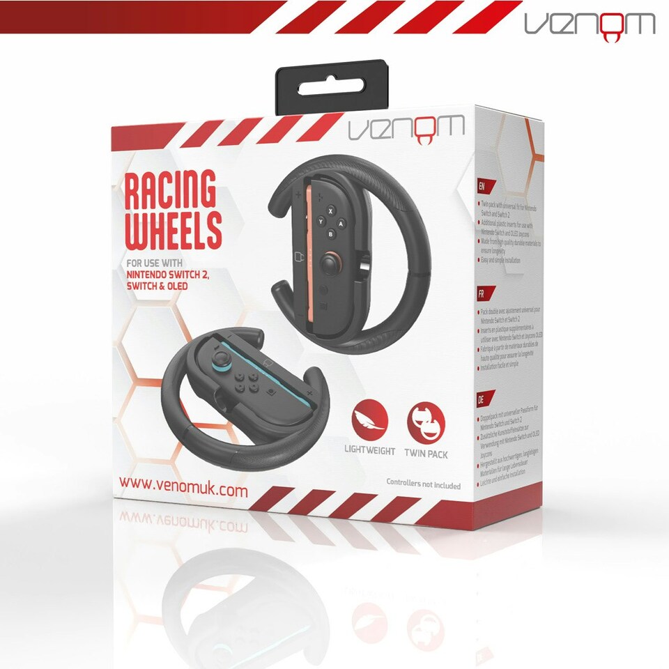 image 1 of Venom Nintendo Switch 2 Steering Wheel Twin Pack